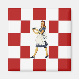 Mitt--Århundrade för KÖK för magnet~ RETRO gol Magnet