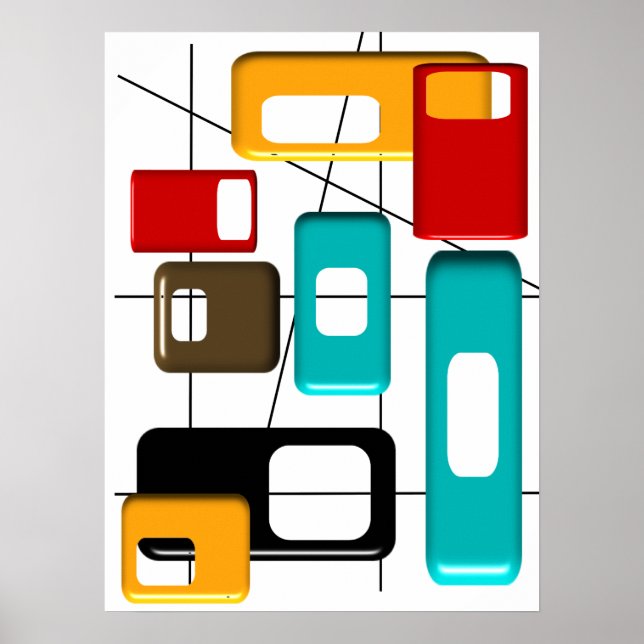 Mitt--Århundrade modern abstrakt affisch #41 (Framsidan)