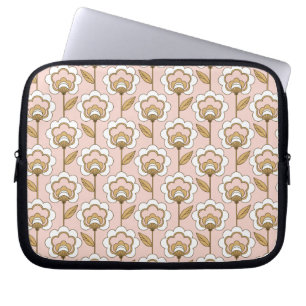 Mitt--Århundrade modern blommönster Laptop Fodral