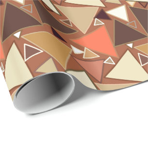 Mitt--Århundrade modern trianglar, solbränna, Presentpapper