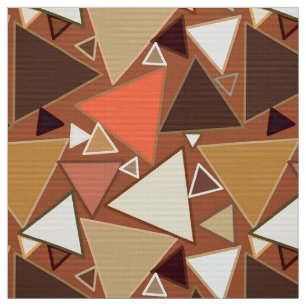 Mitt--Århundrade modern trianglar, solbränna, Tyg