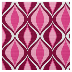 Mitt--Århundrade moderna diamanter, Burgundy & Tyg