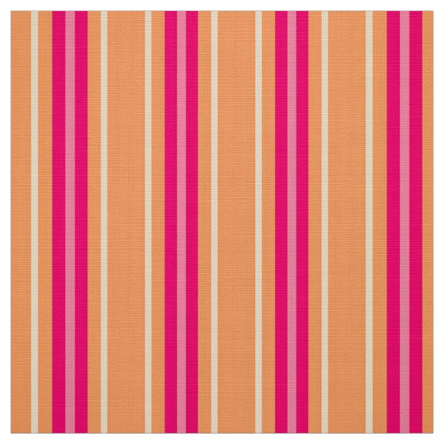 Mitt--Århundrade moderna randar, Fuchsia rosor & Tyg (Provkarta)