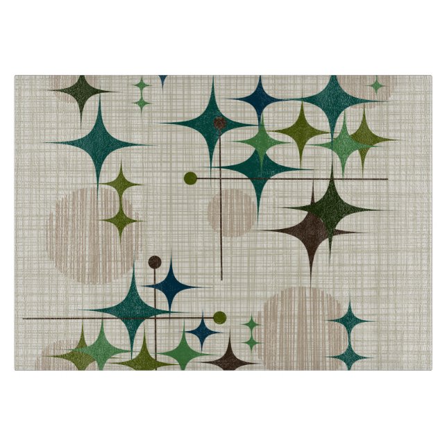 Mitt- århundrade moderna Starbursts och jordklot (Framsidan)