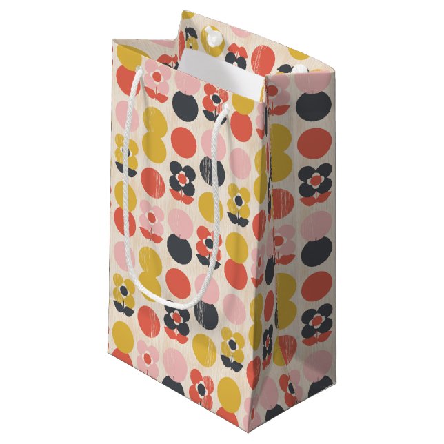 Mitt--Århundrade modernt blommamönster (Framsidan Vinklad)