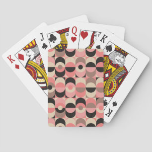 Mitt--Århundrade modernt rosamönster Casinokort