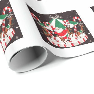 Mitt- århundrade Santa för härlig vintage & ren Presentpapper