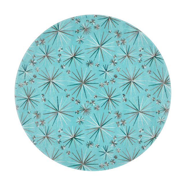 Mitt- århundradeSputnik mönster, Robins äggblått (Framsidan)