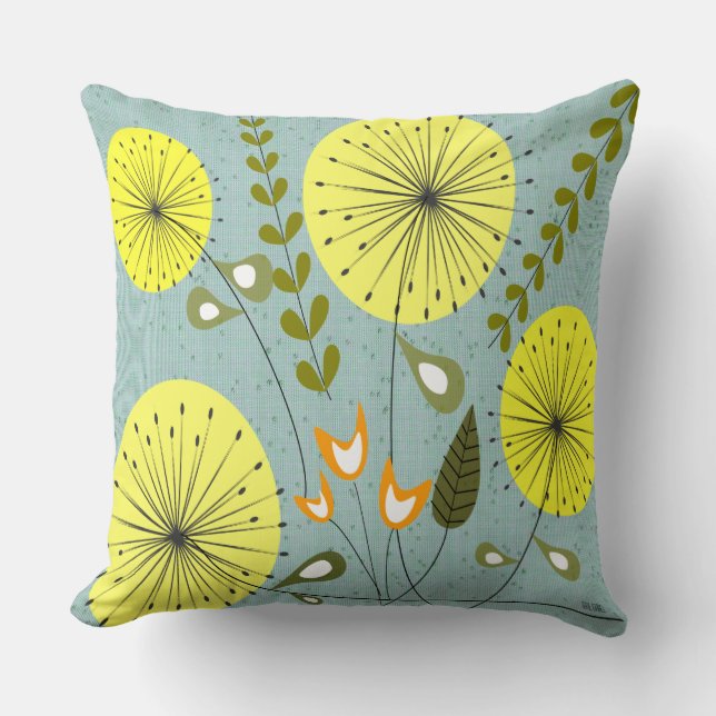 Mitt--Århundradet tar tid på den moderna maskrosen Kudde (Framsida)