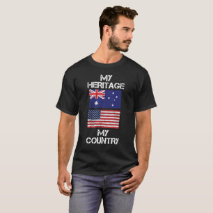 Mitt arv min australiensiska amerikanT-tröja för Tee Shirt