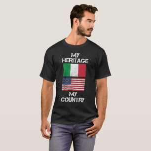 Mitt arv min italienska amerikanT-tröja för land Tee Shirt