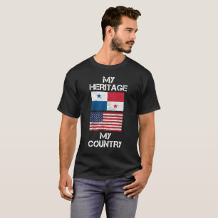 Mitt arv min panamanska amerikanT-tröja för land T-shirt