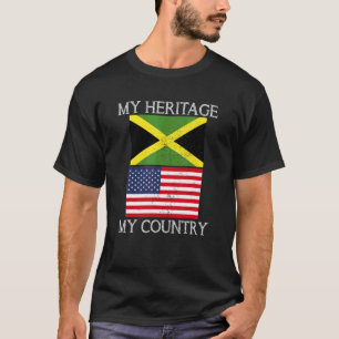 Mitt arv mitt Land-Jamaican American Tee