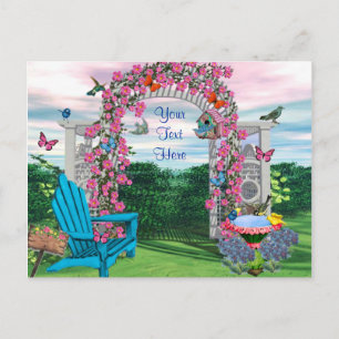 Mitt Backyard Garden Postcard Vykort