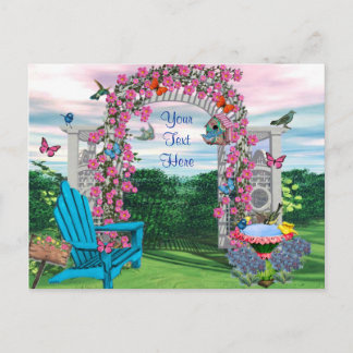 Mitt Backyard Garden Postcard Vykort