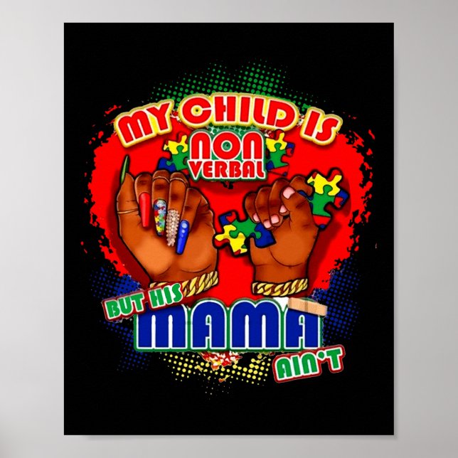 Mitt barn är icke-verbyl, men hans Mamma är inte A Poster (Framsidan)