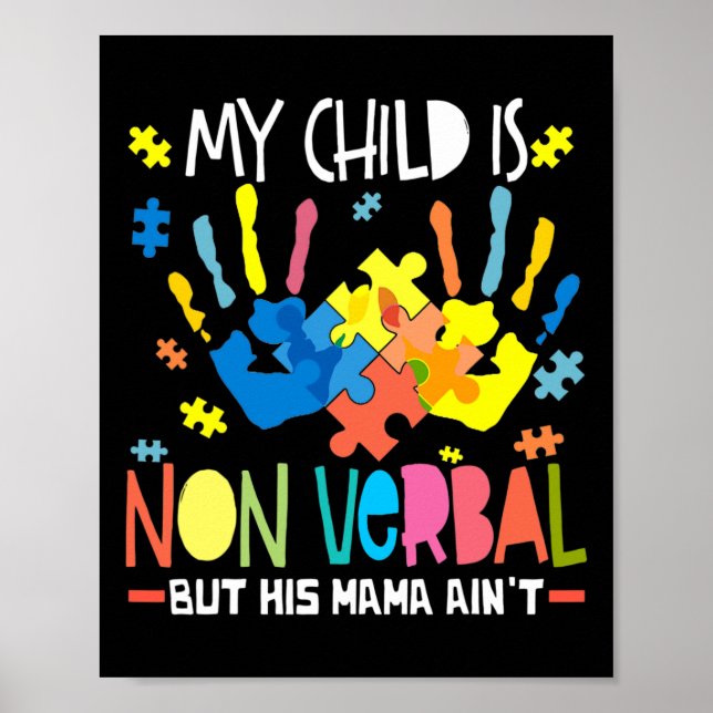 Mitt barn är inte verbyl, men hans Mamma är inte Poster (Framsidan)