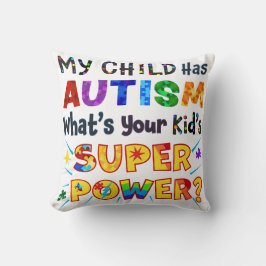 Mitt barn har AUTISM, vilken är din Barn TOPPEN? Kudde