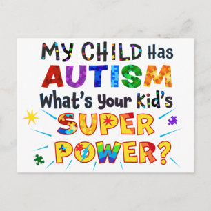 Mitt barn har AUTISM, vilken är din Barn TOPPEN? Vykort