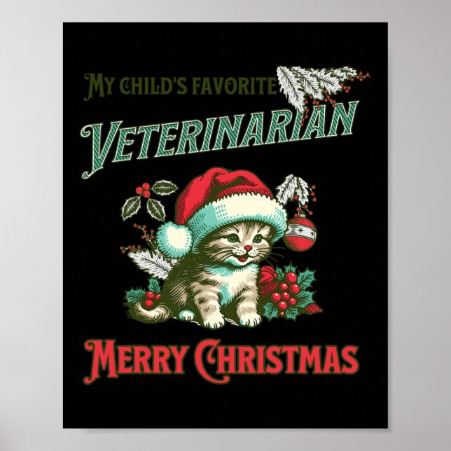 Mitt barns favoritveterinär. Jul Veteri Poster (Framsidan)