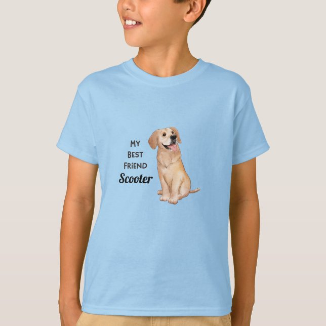 Mitt bästa anpassade vändelsnamn för Golden Retrie T Shirt (Framsida)