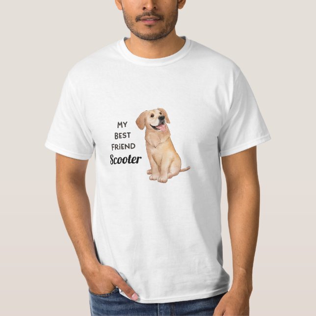 Mitt bästa anpassade vändelsnamn för Golden Retrie T Shirt (Framsida)
