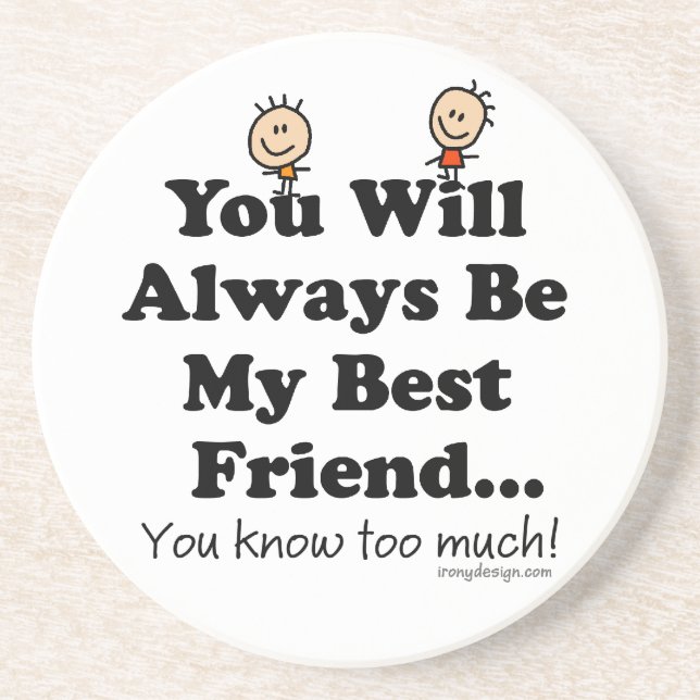 Mitt bästa vänunderlägg underlägg sandsten (Framsidan)