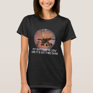 Mitt batteri är lågt, & dess fående mörk förd t shirt