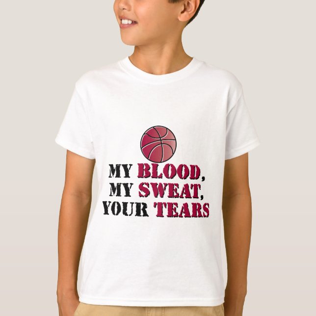 Mitt blod, min svett, din tårar - basket t shirt (Framsida)