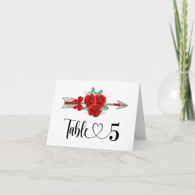 Mitt Bordsnummer-kort Tack Kort (Framsida)