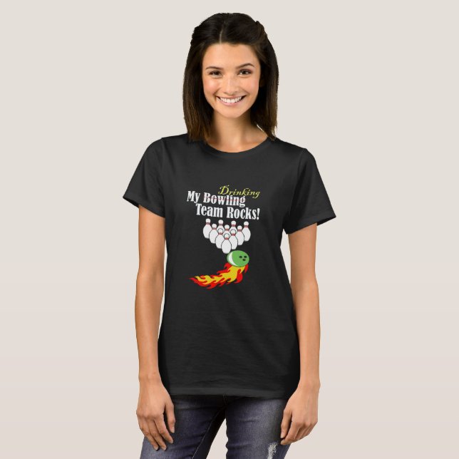 Mitt bowling/drickteam sten tee shirt (Hel framsida)