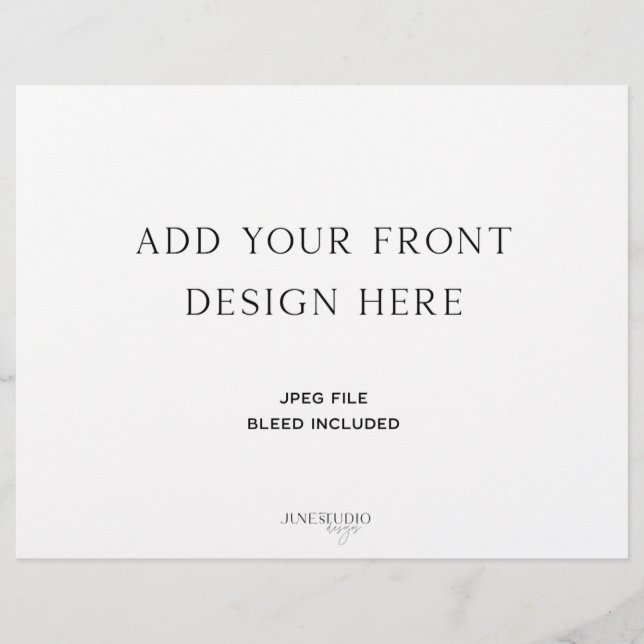 Mitt Bröllopsprogram 8,5 x 11 tum (Framsidan)