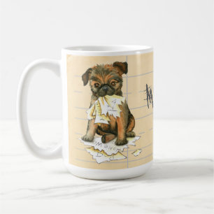 Mitt Bryssel Griffon Ave min hemläxa Kaffemugg