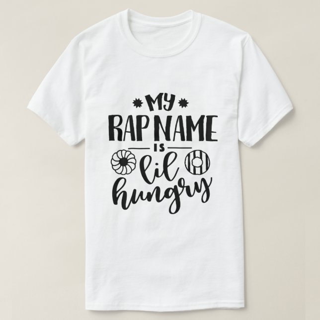 Mitt byte namn är mycket hungrigt t shirt (Design framsida)