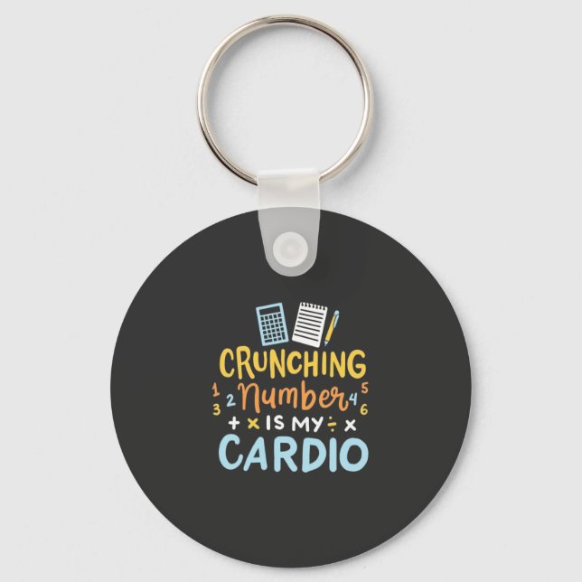 Mitt Cardio-nummer för räkenskapsavslutning Nyckelring (Framsida)