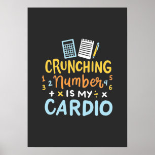 Mitt Cardio-nummer för räkenskapsavslutning Poster