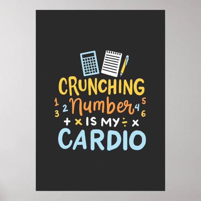 Mitt Cardio-nummer för räkenskapsavslutning Poster (Framsidan)