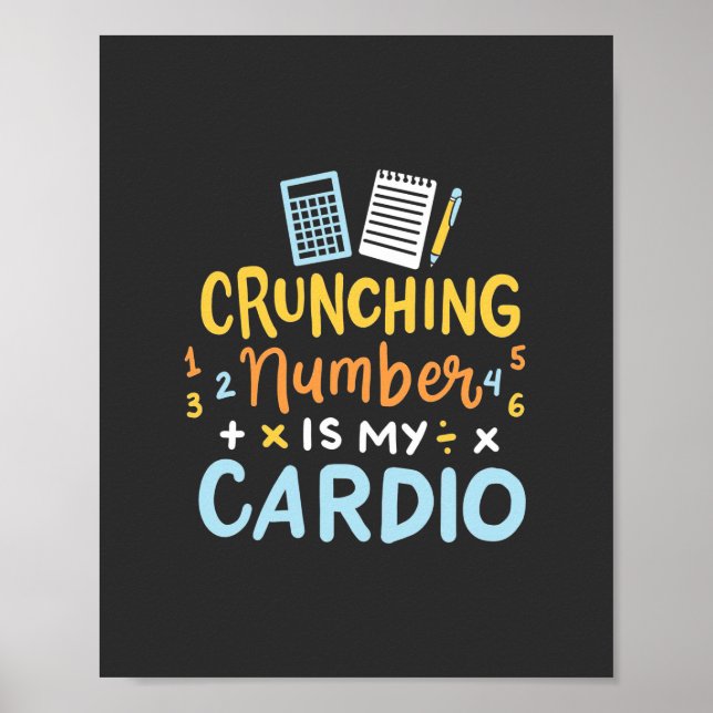 Mitt Cardio-nummer för räkenskapsavslutning Poster (Framsidan)