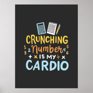 Mitt Cardio-nummer för räkenskapsavslutning Poster