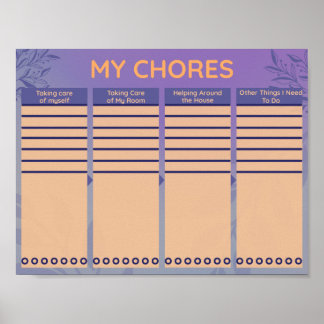 mitt chore-diagram poster