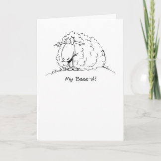 Mitt dåliga Tecknad-kort, föråldrad födelsedagskor Kort