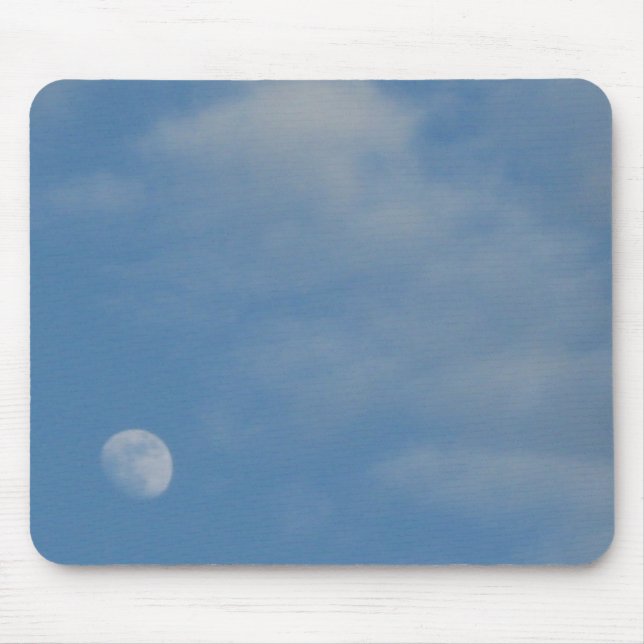 Mitt Daytime Måne - Decorative Mousepad Mat Musmatta (Framsidan)
