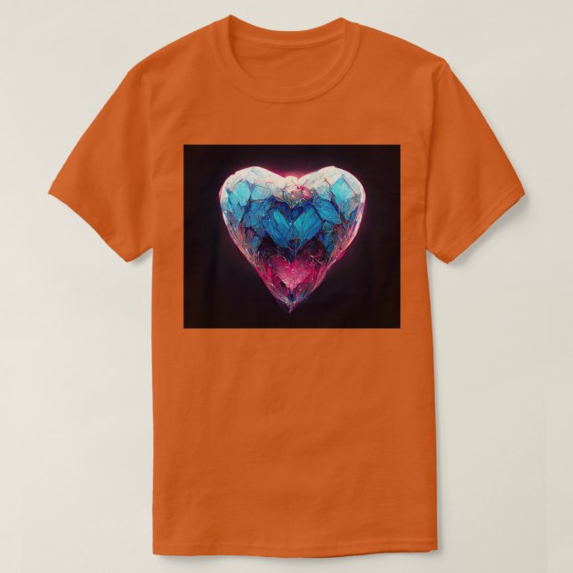 Mitt diamanthjärta t shirt (Design framsida)