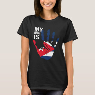 Mitt DNA är kubansk kubansk Flagga Coola Cuban Han T Shirt