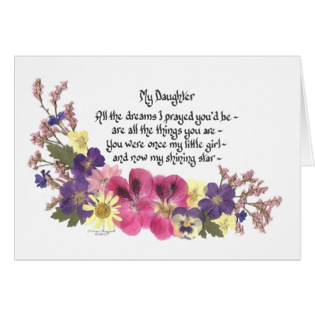 Mitt dotterkort hälsningskort (Framsidan Horizontal)