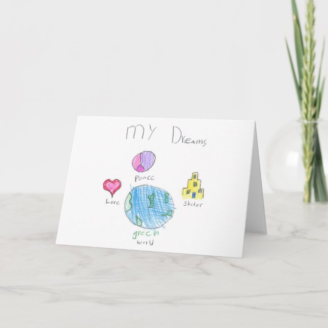 Mitt Dreams Greeting-kort Kort (Framsida)