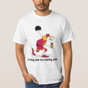 Mitt dricka lag har ett bowlingproblem t shirt