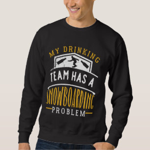 Mitt drickarteam har ett problem med snurrande. lång ärmad tröja