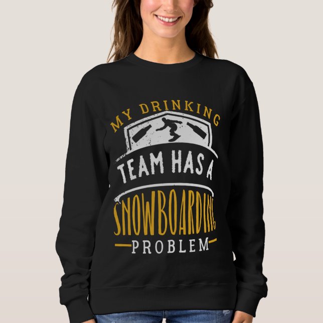 Mitt drickarteam har ett problem med snurrande. t shirt (Framsida)