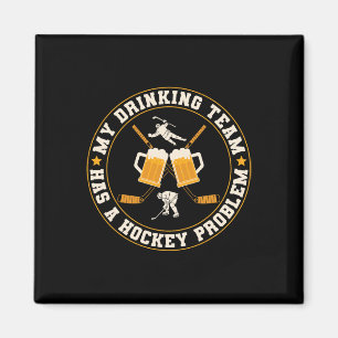 Mitt dryckeslag har en hockeyspelare med problem magnet